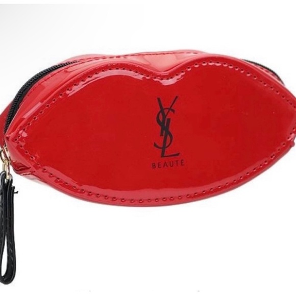 YSL Red Lip-Shaped Clutch - Picture 1 of 8